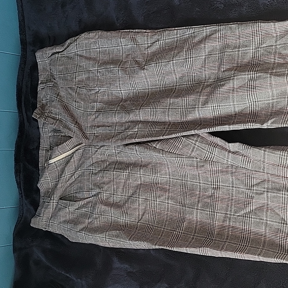 Shein Plaid Pants with Pockets